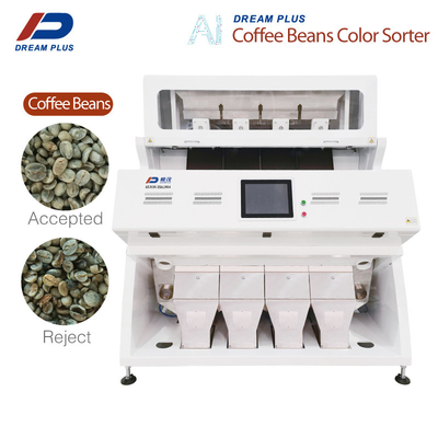 CCD RGB Kamera Kahve Çekirdeği Ayıklama Makinesi 4 Kanal