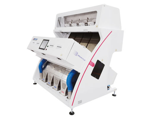 Fıstık Tahıl Fasulye Pirinç 4 Oluk 256 Kanal 1500kg / H CCD Renk Ayırıcı Makinesi